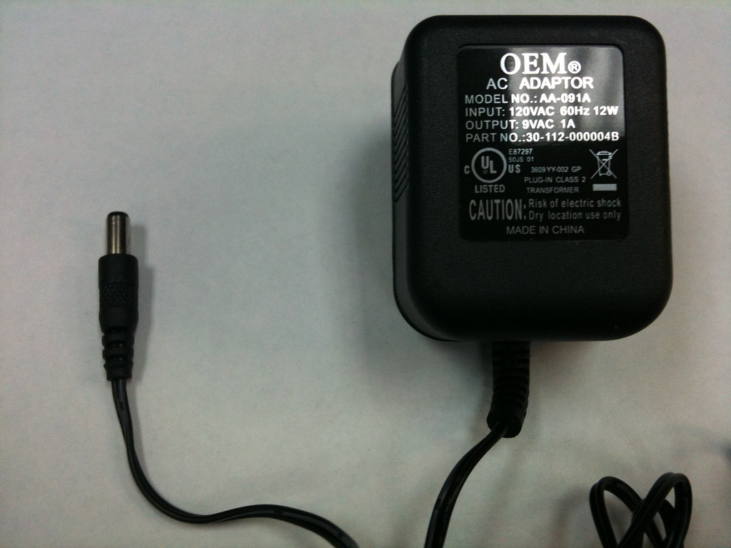 an AC adapter (or wall wart)