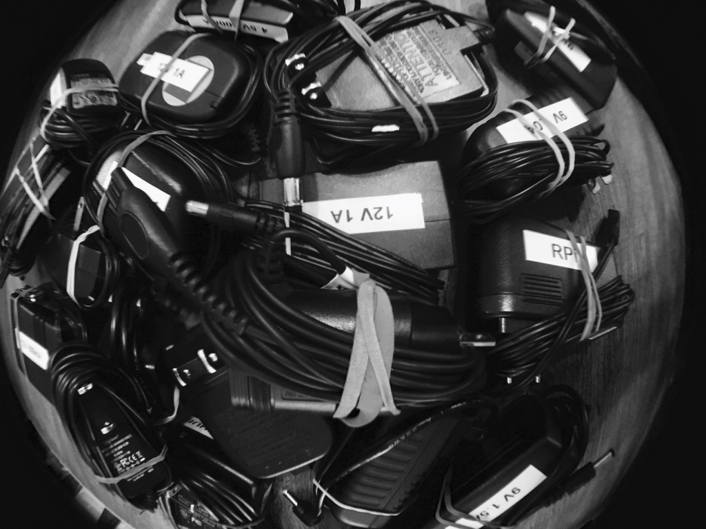 a lot of wall-warts, fisheye style