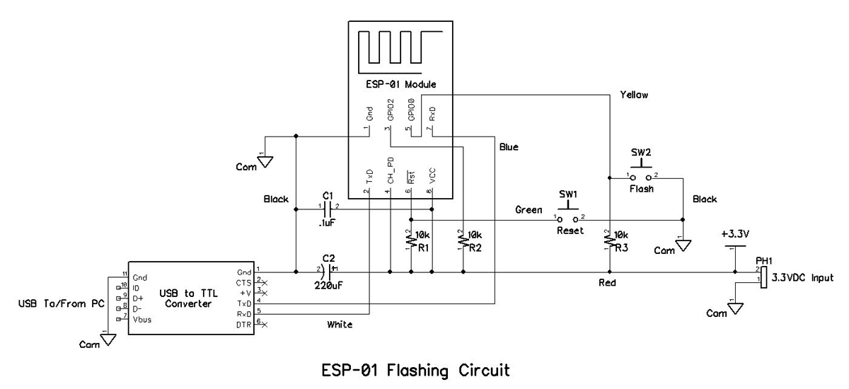 ESP-01 flashing circuit